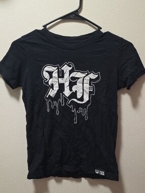 Hawaii's Finest Black Tee with White Drip Logo
